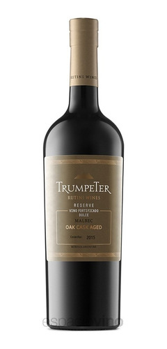 Vino Trumpeter Reserve Fortificado Dulce Malbec Caja X 6