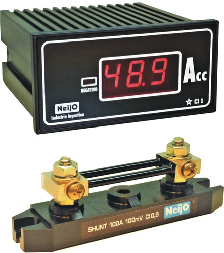 Amperimetro 100acc C/ Shunt-para Carga/descarga Batería 24v