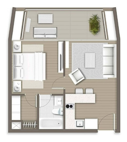 Imagen 9 de 19 de Departamento Nuevo 1d1b, Insuperable Ubicación
