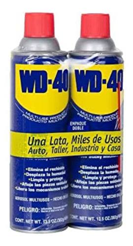 Pack 2 Wd 40 Lubricante Multiusos 13.5 Oz Tamaño Grande