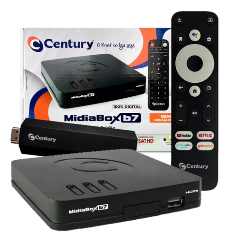 Kit Receptor Midiabox Com Android Century Hd Smart Tv Stick