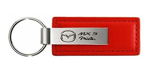 Au-tomotive Oro, Inc. Mazda Miata Mx-5 Cuero Rojo Cadena Dom