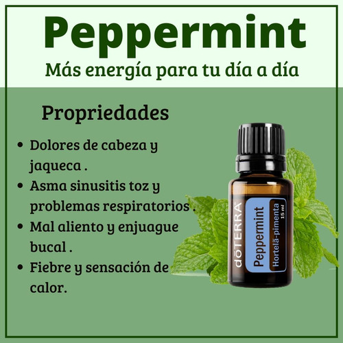 Aceites Esenciales Doterra Peppermint 5ml