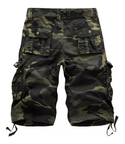 Pantalones Cortos De Trabajo Camuflaje Hombre Talla Grande