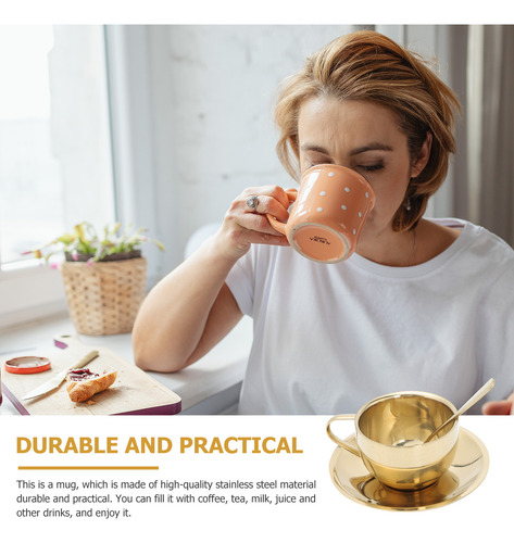 1 Juego De Tazas De Café Ligeras Y Lujosas, De Estilo Europe