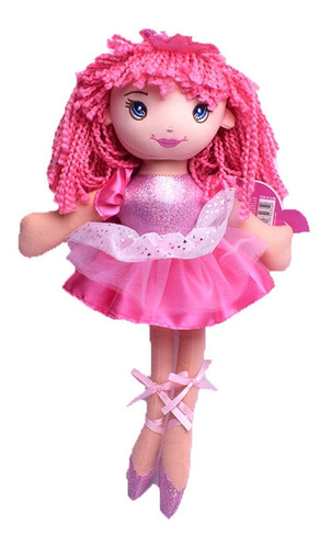 Imagen 4 de 6 de Muñeca De Tela Bailarina 45 Cm