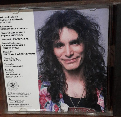 Steve Vai Flexable Cd Made In Usa (Usado)