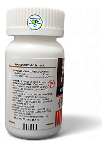 Alboz Omeprazol 20 Mg | 30 Cápsulas | Laboratorios Collins