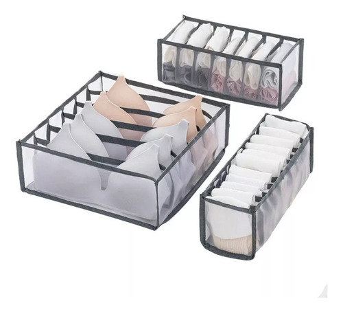 Organizador De Ropa Interior, Set De 3 Divisores