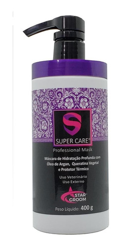 Mascara Hidratação Pelos Pet Caes E Gatos Super Care 400gr