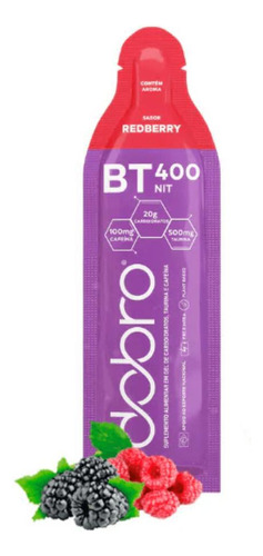 Bt Nitrato 400 Gel 1 Sachê 30g Carboidrato Dobro Redberry