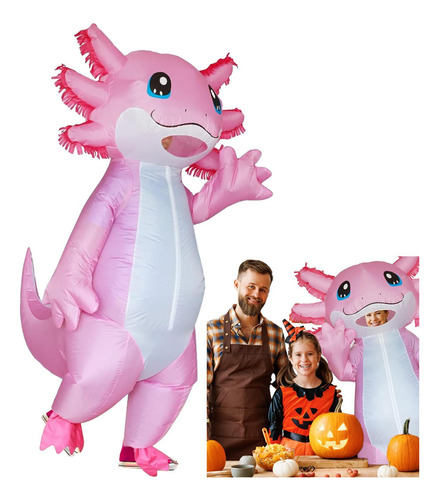 Axolotl Costume Adult Blow Up Axolotl Suit With A Blower Cos