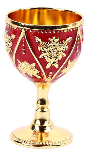 Copa De Vino Vintage, 2 Unidades, Exquisita Rosa En Relieve