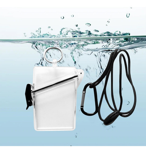 2 Funda Impermeable Para Tarjeta De Identificación,