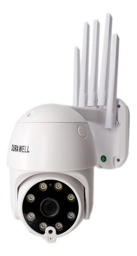 Câmera De Segurança Durawell 8173qp Com Resolução De 2mp 