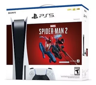 Consola Sony Playstation 5 Standard Lector Con Spiderman 2