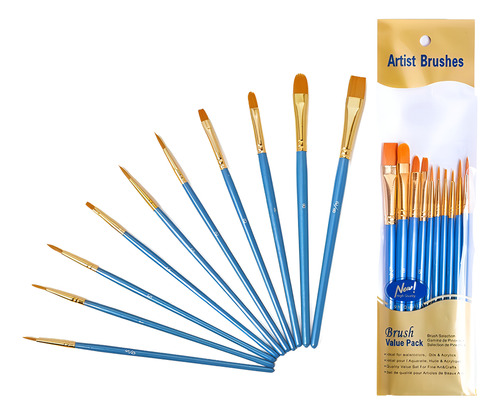 Set De Pinceles Sintéticos Beauty Star - 10 Unidades