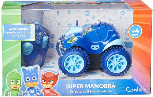 Imagem 2 de 8 de Carrinho Controle Super Manobra Pj Masks Menino Gato Candide