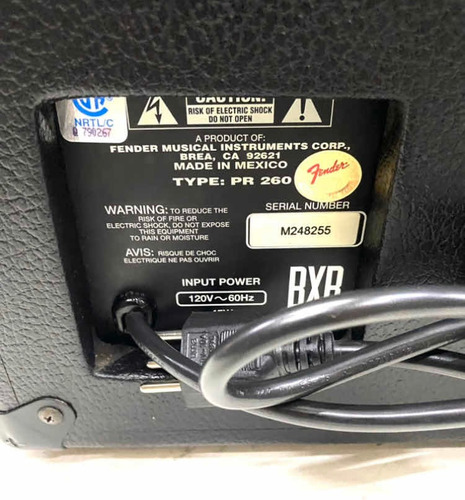 Amplificador Baixo Fender Bxr Mexico Raridade Novo Mostruari