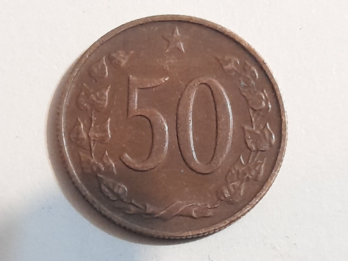 Moneda Checoslovaquia 50 Haleru 1970(x328