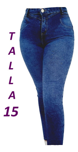Jeans Tallas Extra Corte Colombiano Pantalon Push Up Bcv