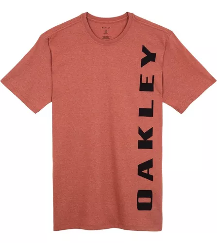 Camiseta oakley original masculina bark new tee vermelho em