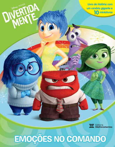 Divertidamente Emocoes No Comando Livro Com 10 Miniaturas Editorial Melhoramentos