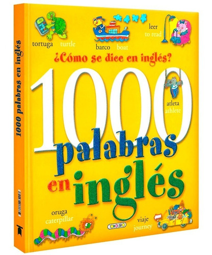Libro Diccionario 1000 Palabras En Inglés Para Niños