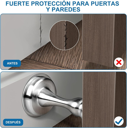 Topes Para Puerta, Paquete De 2 Topes Mágneticos Para Puerta