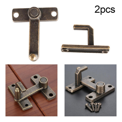 6 Cerradura De Puerta Corrediza De Granero De Metal,