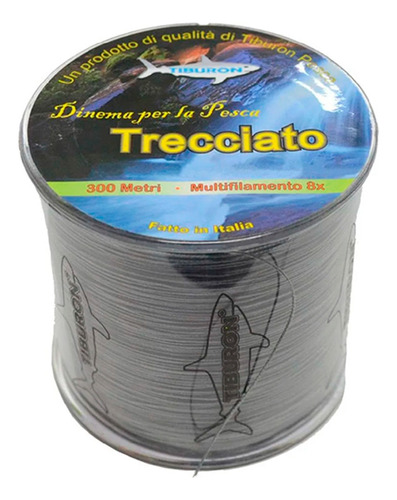 Linha Multifilamento Trecciato 300mts 0,24mm 38lbs - Tiburon