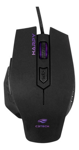 Mouse Gamer C3tech Mg-100bk Harpy Usb 3200dpi - Preto