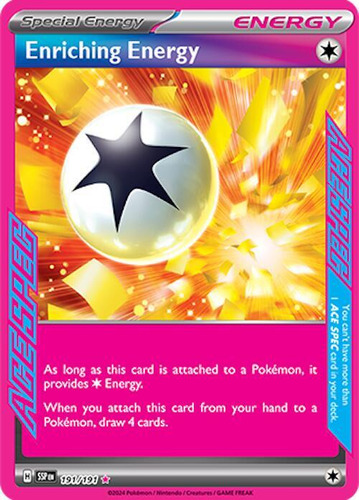 Enriching Energy 191/191 Ssp - Pokémon Tgc - Ace Spec Rare