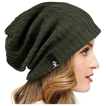 Comprar Gorros Sombreros Y Boinas De Punto Holgado Para Mujer Verde