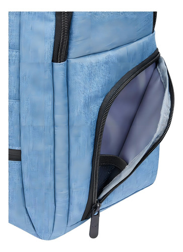 Mochila Portanotebook 1 Comp Delsey Element Voyager Color Celeste