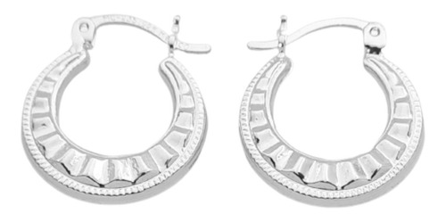 Arracadas Mujer Niña Plata Ley .925 Aretes Diamantados A43