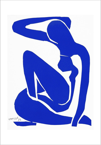 Lamina Fine Art Desnudo Azul Matisse Editado 68x97 Mycarte