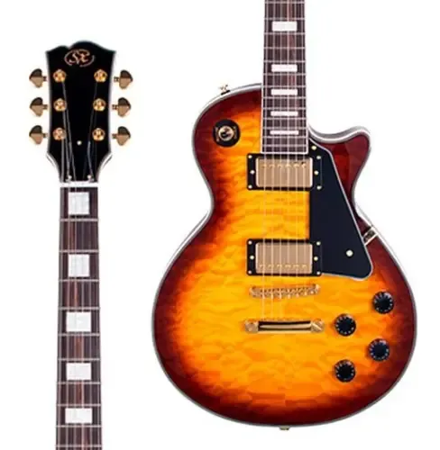 sherryです。 Guitarra Elétrica Sx Eh Series Eh3d Les Paul De Bordo/mogno 2000