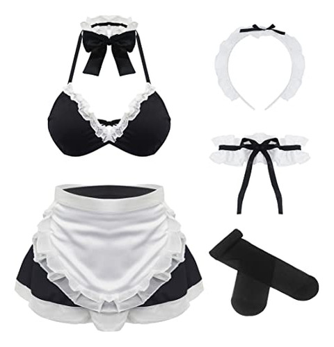 Maid Outfit Anime Cosplay Costume French Apron Fancy Li...