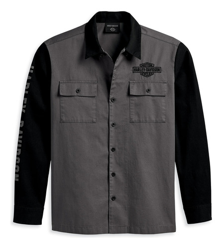 Camisa Manga Longa Harley-davidson Colorblocked M E G