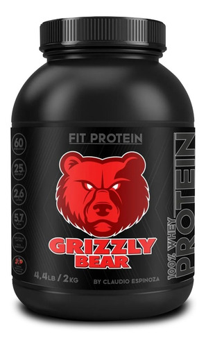 Fit Protein Grizzlybear 2kg 60sv - Vainilla