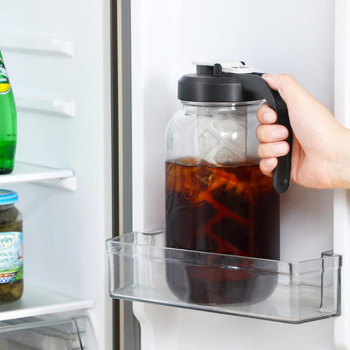 Jarra Para Hacer Té Helado Con Infusor Y Tapa, Jarra De Vidr