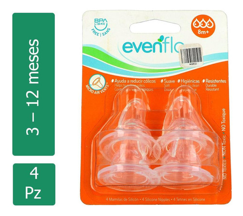 Evenflo Micro Air Vents Caja Con 4 Piezas