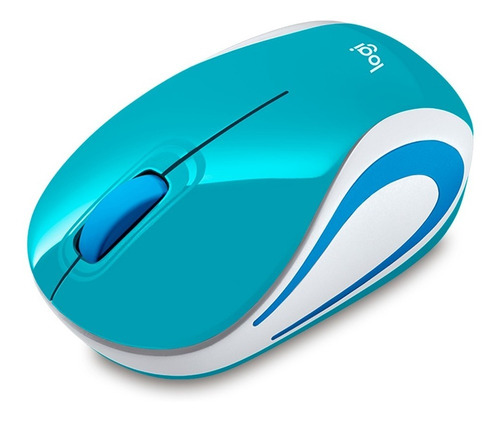 Mouse Pequeño Logitech M187 Inalambrico - Azul Claro