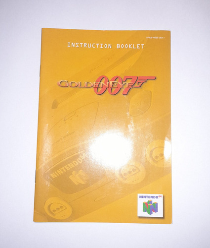 Manual Original Goldeneye 007 Nintendo 64 Como Nuevo (Usado)