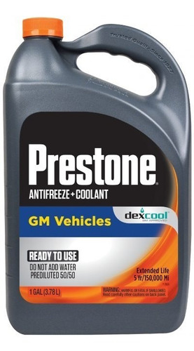 Refrigerante  Anticongelante Para Chevrolet Prestone Dexcool