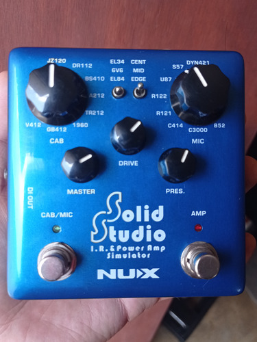 Pedal Solid Studio Ir's Nux Power Amp Simulator
