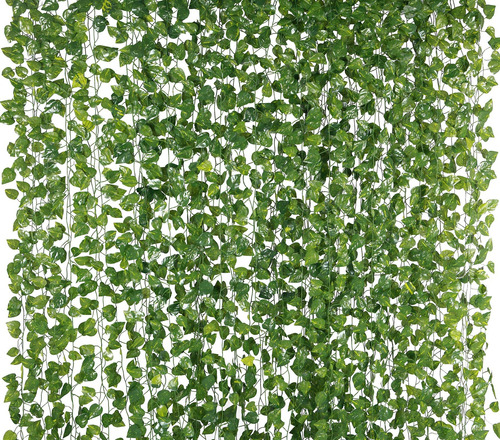 Yatim 78ft 12 Pack Silk Artificial Ivy Vines Hoja Guirnalda