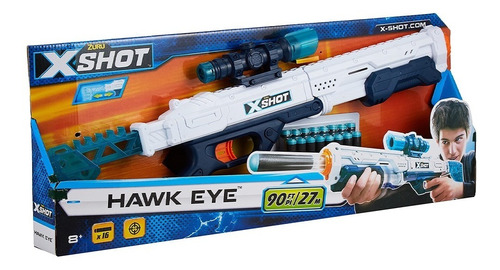 Pistola X-shot Excel Hawk Eye Con 16 Dardos Universo Binario