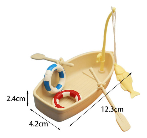 6 Mini Círculo De Pesca Y Natación, Adorno Para Casa De